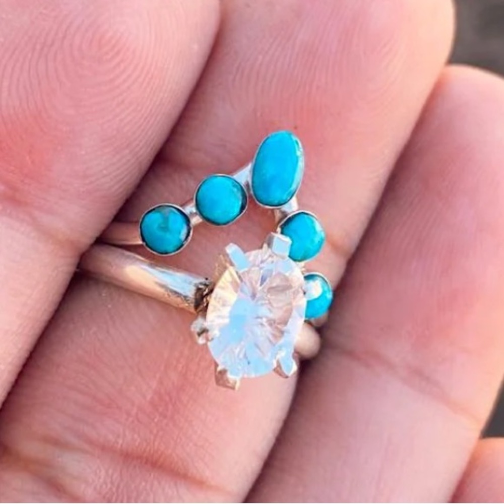 Turquoise Tuesday “it’s a compliment” stacker ring